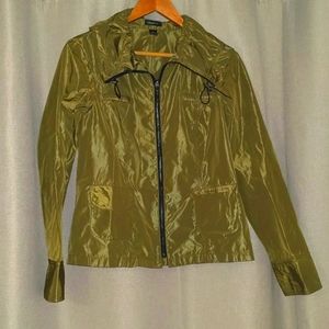 Green Rain Jacket by Claudia Ev Size Medium